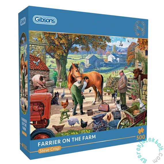 Gibsons 500 db-os puzzle - Farrier on the Farm (G3154)