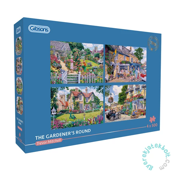 Gibsons 4x500 db-os puzzle - The Gardeners Round (G5047)