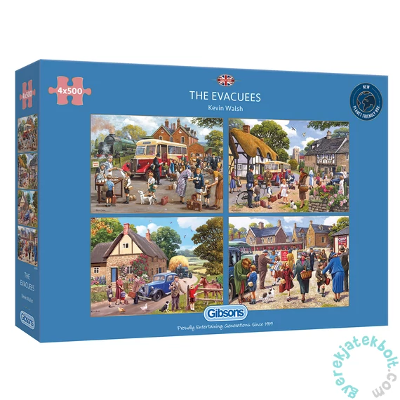 Gibsons 4x500 db-os puzzle - The Evacuees (G5056)