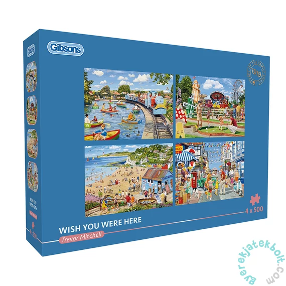 Gibsons 4x500 db-os puzzle - Wish You Were Here (G5059)
