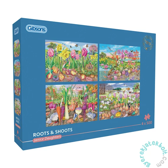 Gibsons 4x500 db-os puzzle - Roots and Shoots (G5066)