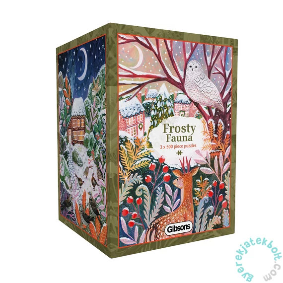 Gibsons 3x500 db-os puzzle - Frosty Fauna (G5502)