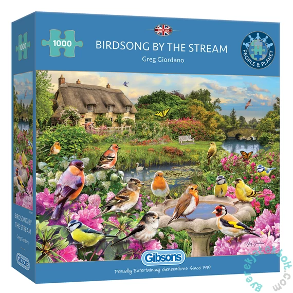 Gibsons 1000 db-os puzzle - Birdsong by the Stream (G6362)