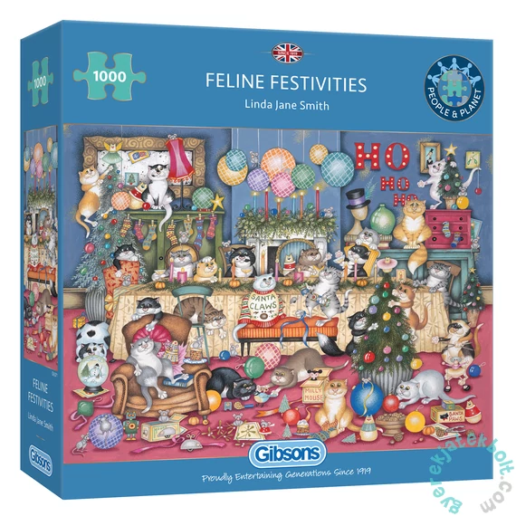 Gibsons 1000 db-os puzzle - Feline Festivities (G6371)