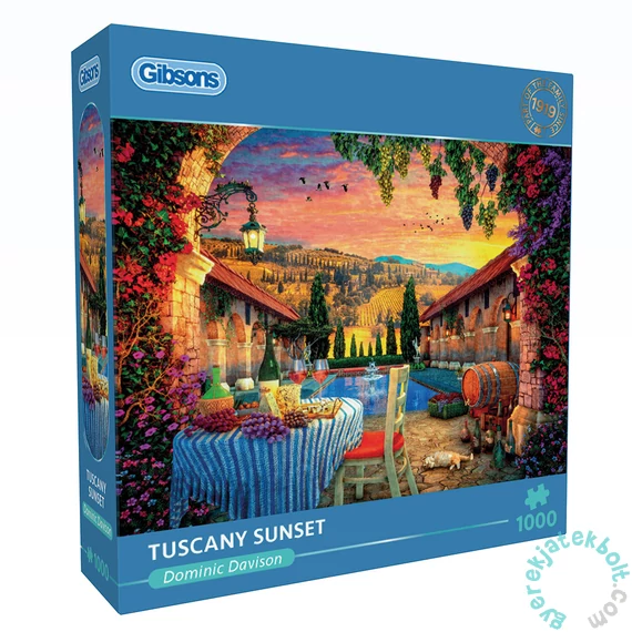 Gibsons 1000 db-os puzzle - Tuscany Sunset (G6386)