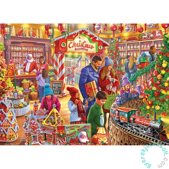 Gibsons 1000 db-os puzzle - Santas Sweetshop (G6416)