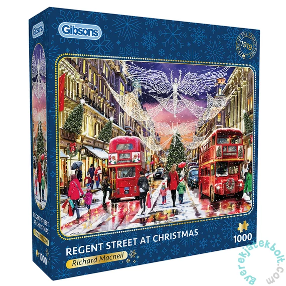 Gibsons 1000 db-os puzzle - Regent Street at Christmas (G6418)