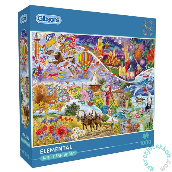 Gibsons 1000 db-os puzzle - Elemental (G6436)
