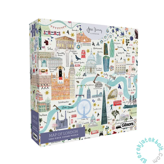 Gibsons 1000 db-os puzzle - Map of London (G6606)