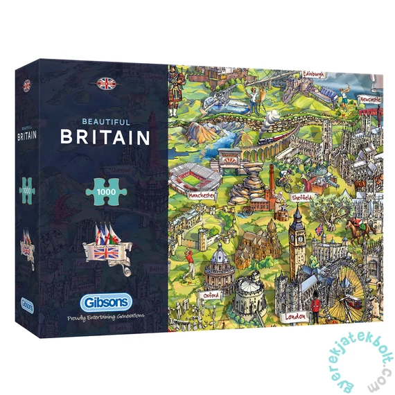 Gibsons 1000 db-os puzzle - Beautiful Britain (G7080)