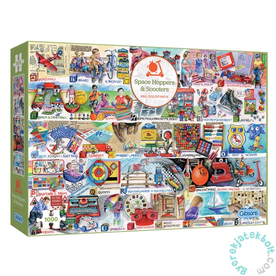 Gibsons 1000 db-os puzzle - Space Hoppers and Scooters (G7111)