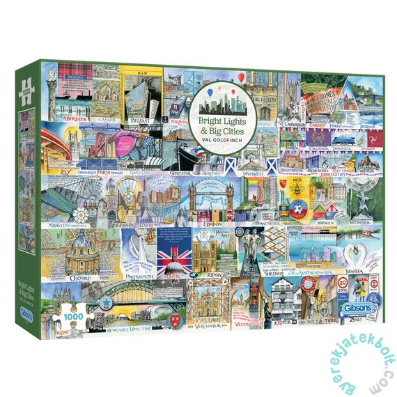 Gibsons 1000 db-os puzzle - Bright Lights and Big Cities (G7128)