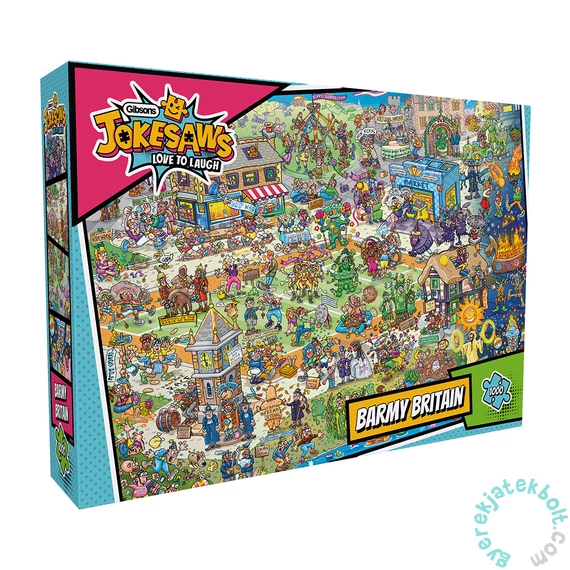 Gibsons 1000 db-os puzzle - Jokesaws - Barmy Britain (G7152)
