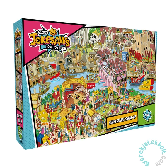 Gibsons 1000 db-os puzzle - Jokesaws - Shakespeare Shake-up (G7157)