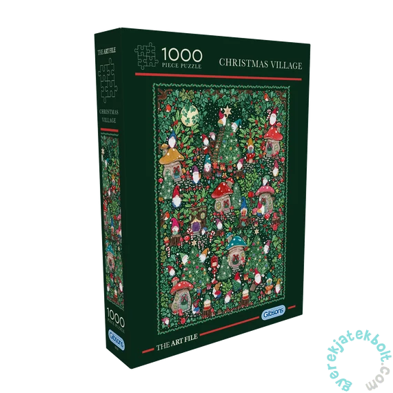 Gibsons 1000 db-os puzzle - The Art File - Christmas Village (G7221)