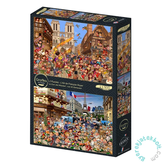 Grafika Art 2x500db-os puzzle - The art of François Ruyer (33802)