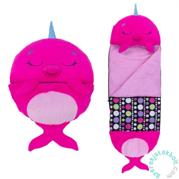Happy Nappers 2 az 1-ben hálózsák - Pink Narvál