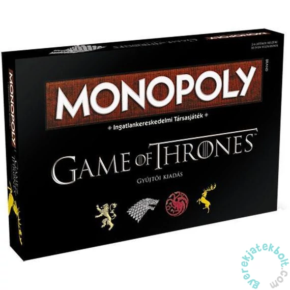 Hasbro - Monopoly Trónok harca társasjáték - Gyűjtői kiadás