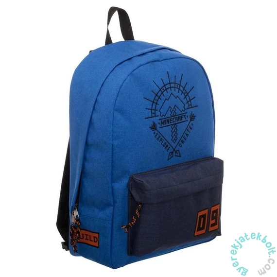Minecraft iskolatáska, hátizsák - Blue Explore and Create