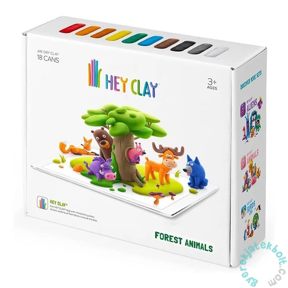Hey Clay gyurma készlet - Erdei állatok nagy szett