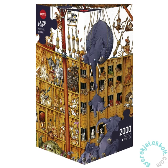 Heye 2000 db-os Triangular puzzle - Noé bárkája, Loup (25475)