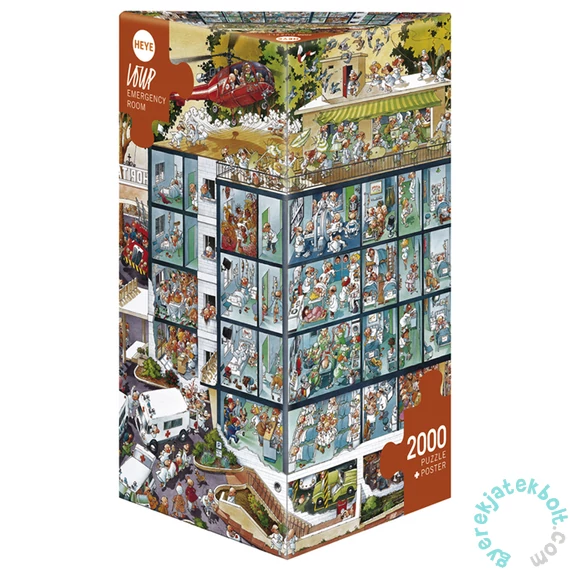 Heye 2000 db-os Triangular puzzle - Sürgősségi szoba, Loup (25784)