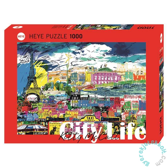 Heye 1000 db-os puzzle - City Life - I love Paris (29741)