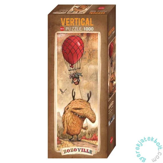 Heye 1000 db-os Vertical puzzle - Zozoville, Piros léggömb (29743)