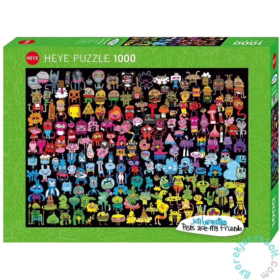 Heye 1000 db-os puzzle - Doodle Rainbow, Burgerman (29786)