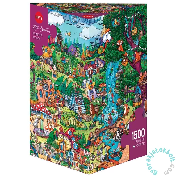 Heye 1500 db-os Triangular puzzle - Wonderwoods, Berman (29792)