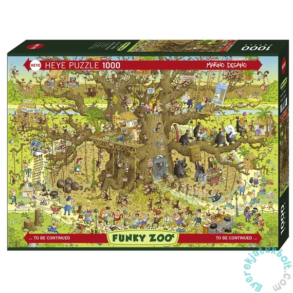 Heye 1000 db-os puzzle - Funky Zoo - Monkey Habitat, Degano (29833)