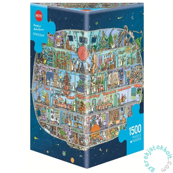 Heye 1500 db-os Triangular puzzle - Spaceship, Adolfsson (29841)