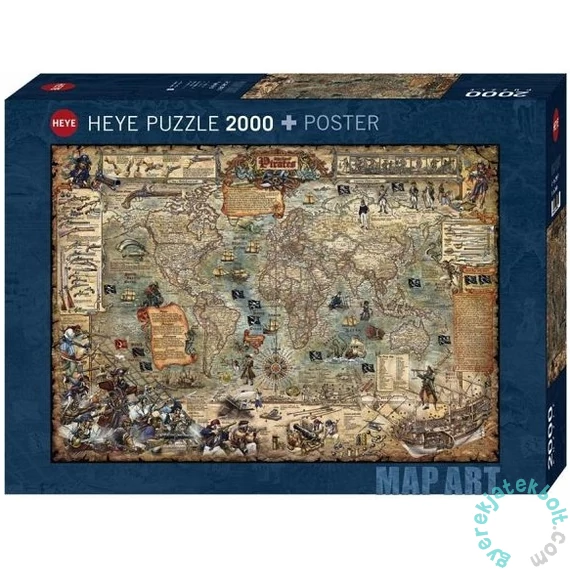 Heye 2000 db-os puzzle - Pirate World (29847)