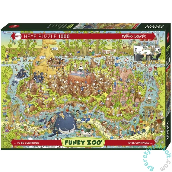 Heye 1000 db-os puzzle - Funky Zoo - Australian Habitat, Degano (29870)