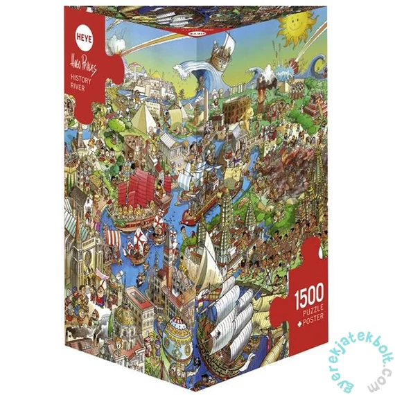 Heye 1500 db-os Triangular puzzle - History River, Prades (29890)