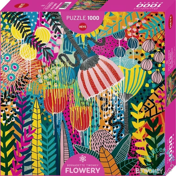 Heye 1000 db-os Quadrat puzzle - Flowery - Beatiful Futures (30037)