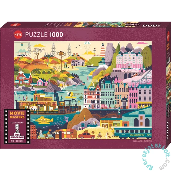 Heye 1000 db-os puzzle - Movie Masters, Wes Andreson films (30020)