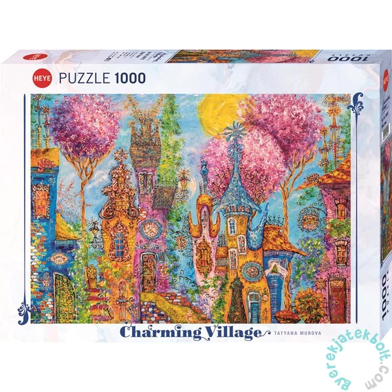 Heye 1000 db-os puzzle - Charming Village - Pink Trees, Tatyana Murovas (30012)