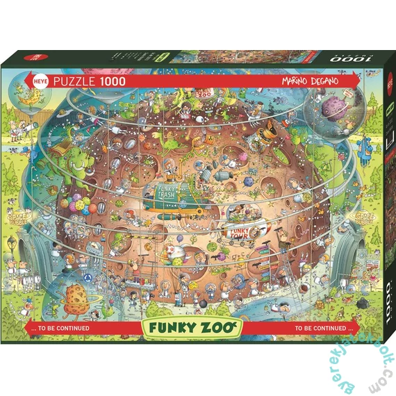 Heye 1000 db-os puzzle - Funky Zoo - Cosmic Habitat, Degano (30013)