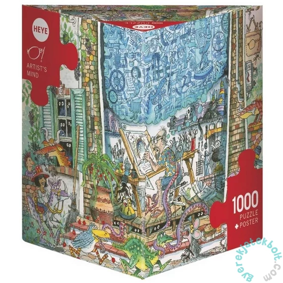 Heye 1000 db-os Triangular puzzle - Artist's Mind (29932)