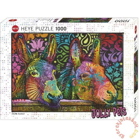 Heye 1000 db-os puzzle - Jolly Pets - Donkey Love, Russo (29937)