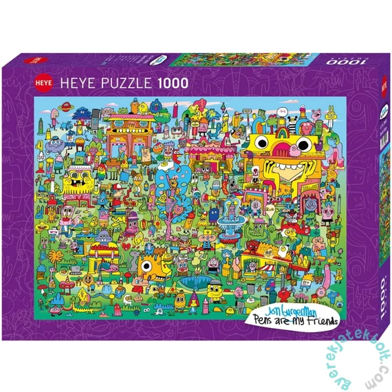 Heye 1000 db-os puzzle - Doodle Village (29936)