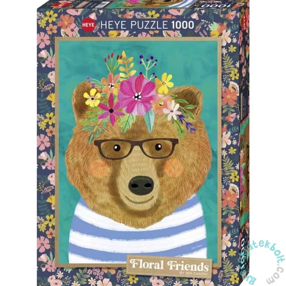 Heye 1000 db-os puzzle - Floral Friends - Gentle Bruin (29970)