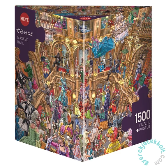 Heye 1500 db-os Triangular puzzle - Masked Ball, Tanck (30023)