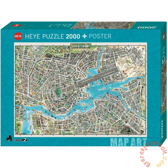 Heye 2000 db-os puzzle - City of Pop (29844) 
