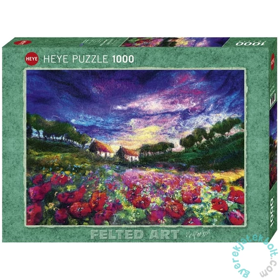 Heye 1000 db-os puzzle - Felted Art - Sundown Poppies (29917)