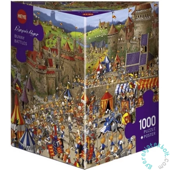 Heye 1000 db-os Triangular puzzle - Bunny Battles, Ruyer (29920)
