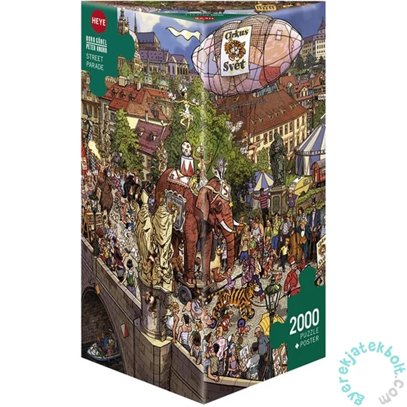 Heye 2000 db-os Triangular puzzle - Street Parade, Doro Göbel (29926)