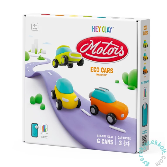 Hey Clay Motors gyurma készlet - Eco autók nagy szett