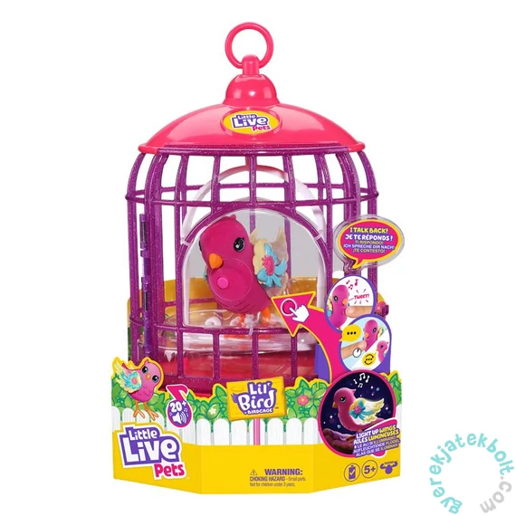 Little Live Pets Papagáj kalitkában - Tiara Twinkles (LLP26457)